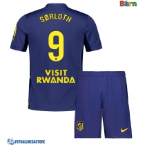 Fotballdrakt Barn Atletico Madrid Alexander Sorloth #9 Bortedraktsett 2025-26 Kortermet (+ Korte bukser)